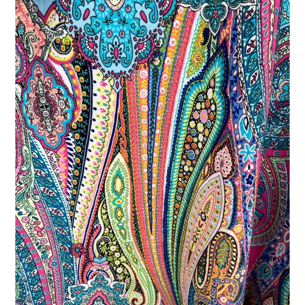 Tommy Hilfiger dress Multicolor bold jaipur paisley size 2 - Picture 3 of 7
